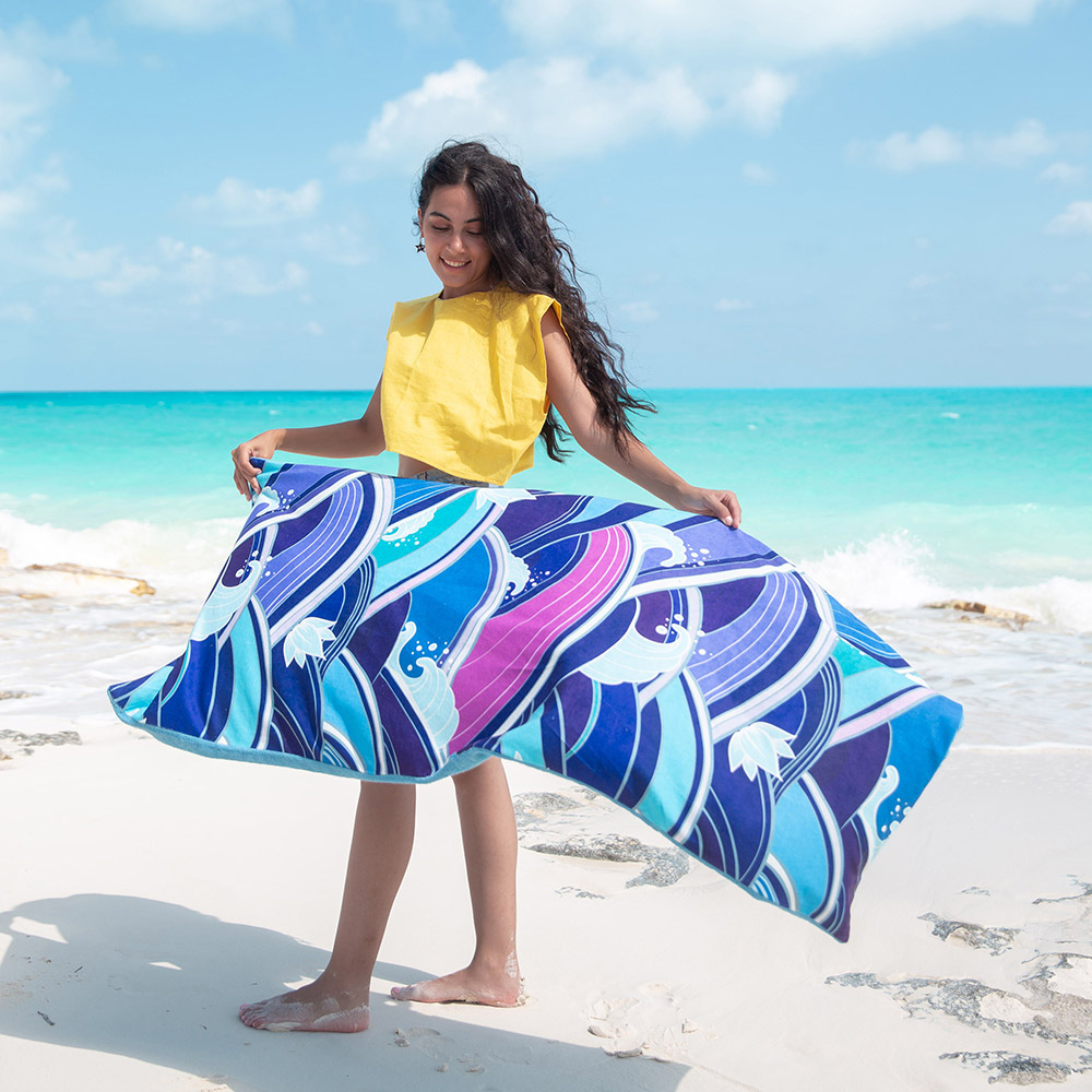 WAVES TOWEL - EBYAA00119 main image 0