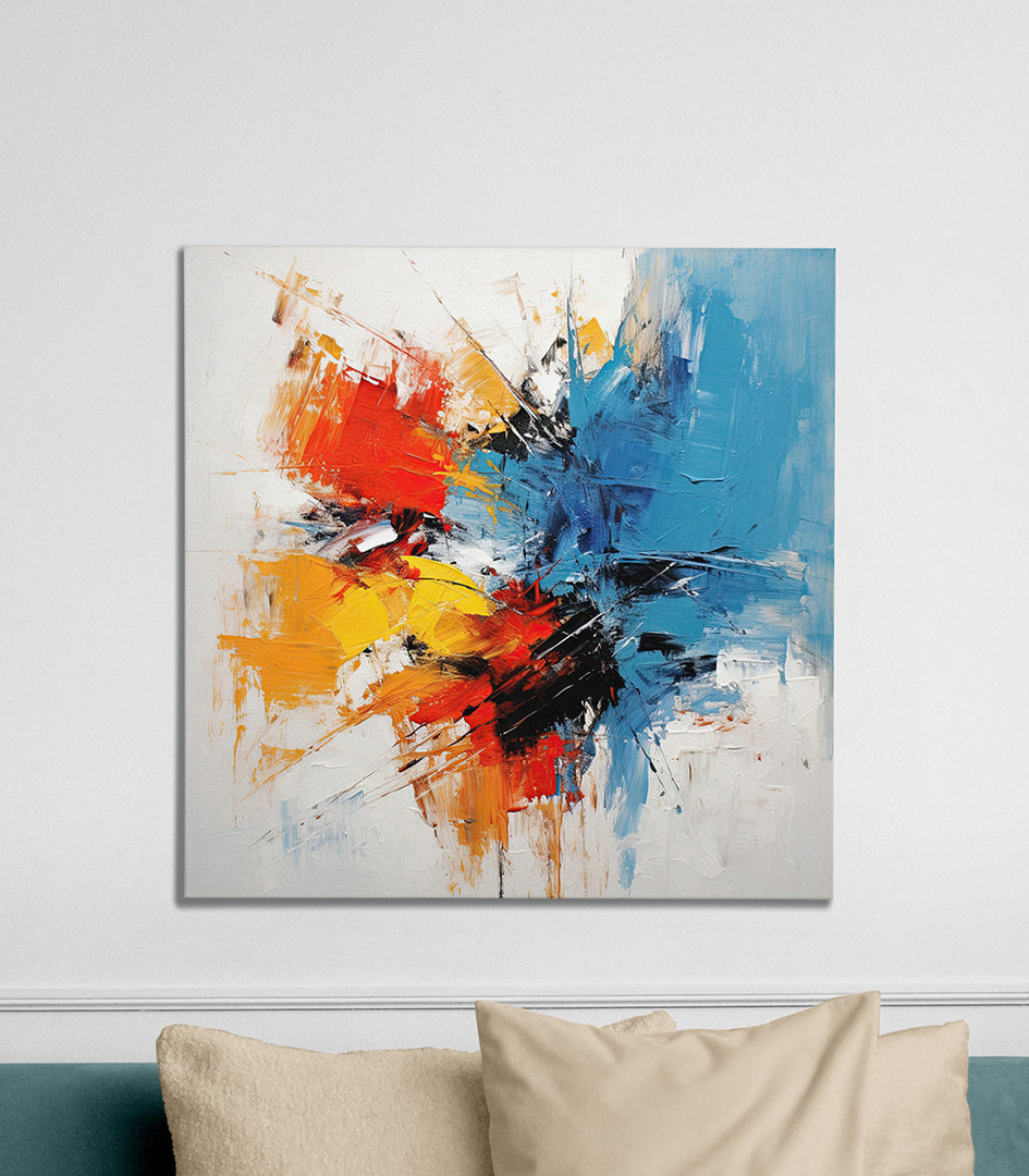 Abstract 5 Artwork Canvas – Square Trends